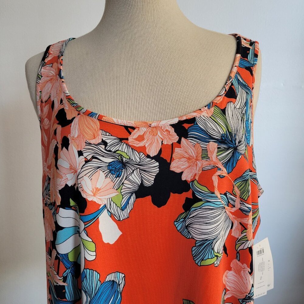 NWT Chico’s Floral Tank Top (Chico Size: 2) - Picture 11 of 16